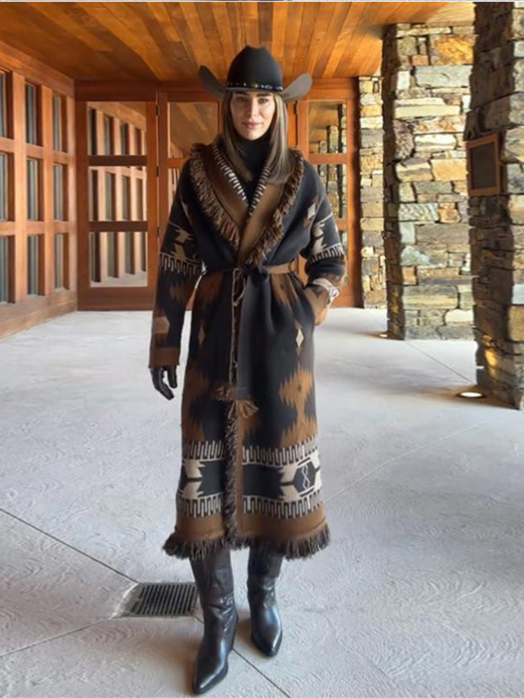 كارديجان نسائي أنيق مزود بشراش - مراجعة Tassel Fringe Trim وسعره