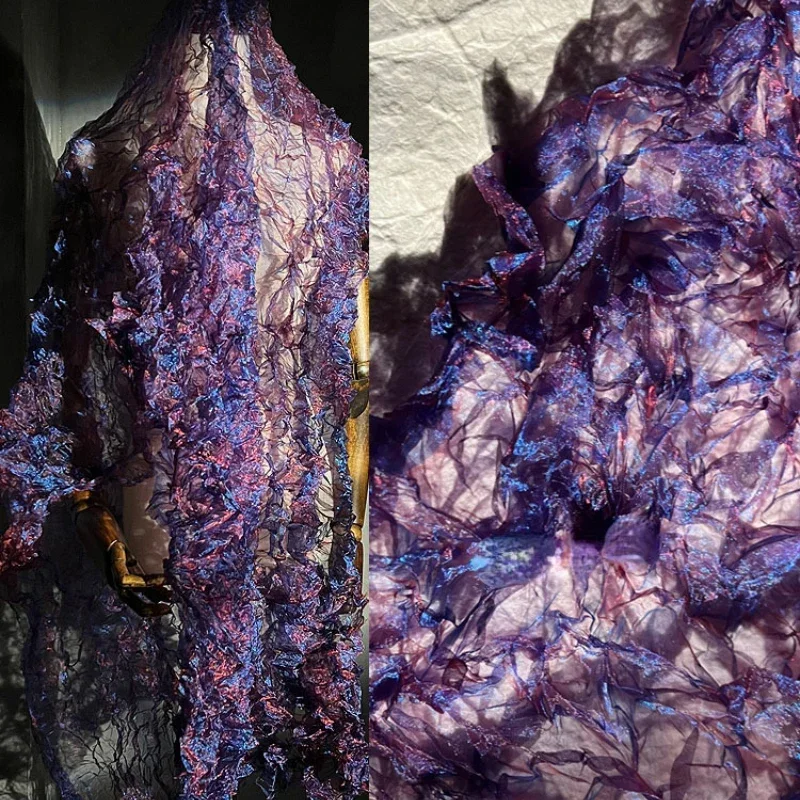 قماش شبكي كريستالي مطوي بتقنية - مراجعة Crystal Mesh Fabric وسعره