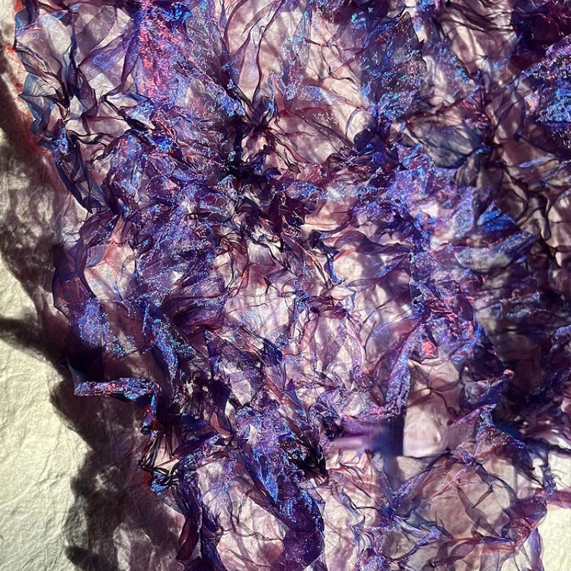 قماش شبكي كريستالي مطوي بتقنية - مراجعة Crystal Mesh Fabric وسعره