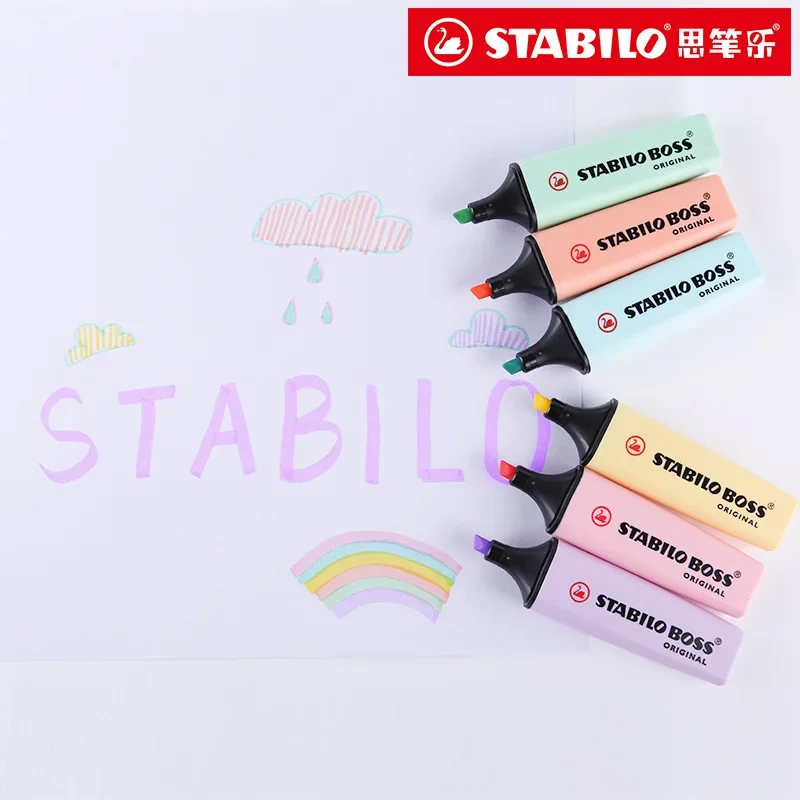 6 ألوان من أقلام التحديد STABI - مراجعة Stabilo Marker Boss وسعره