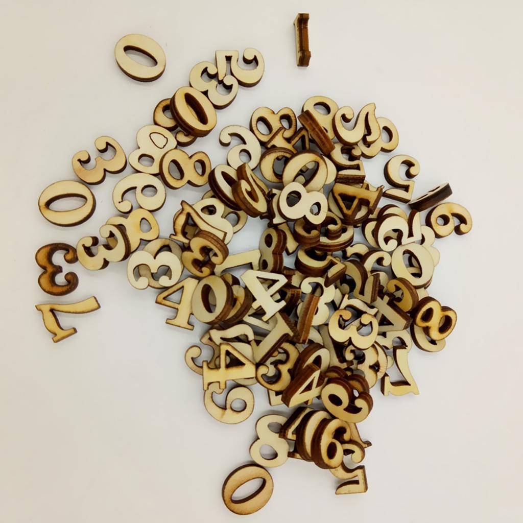 زينة خشبية للسكرابوكينغ، أرقام - مراجعة Embellishments For Scrapbooking وسعره