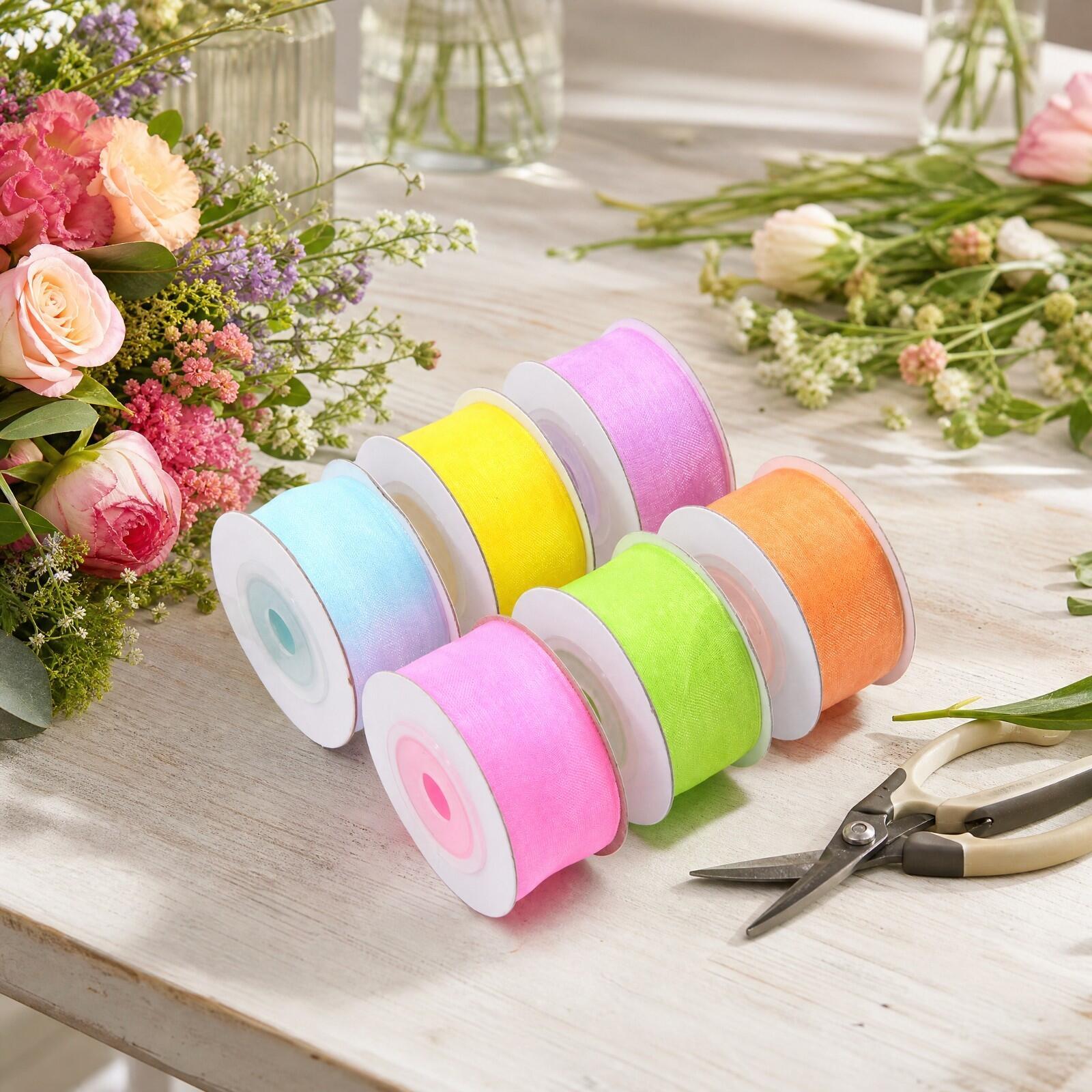 شريط نايلون شفاف للحرف اليدوية - مراجعة Organza Ribbon Spool وسعره