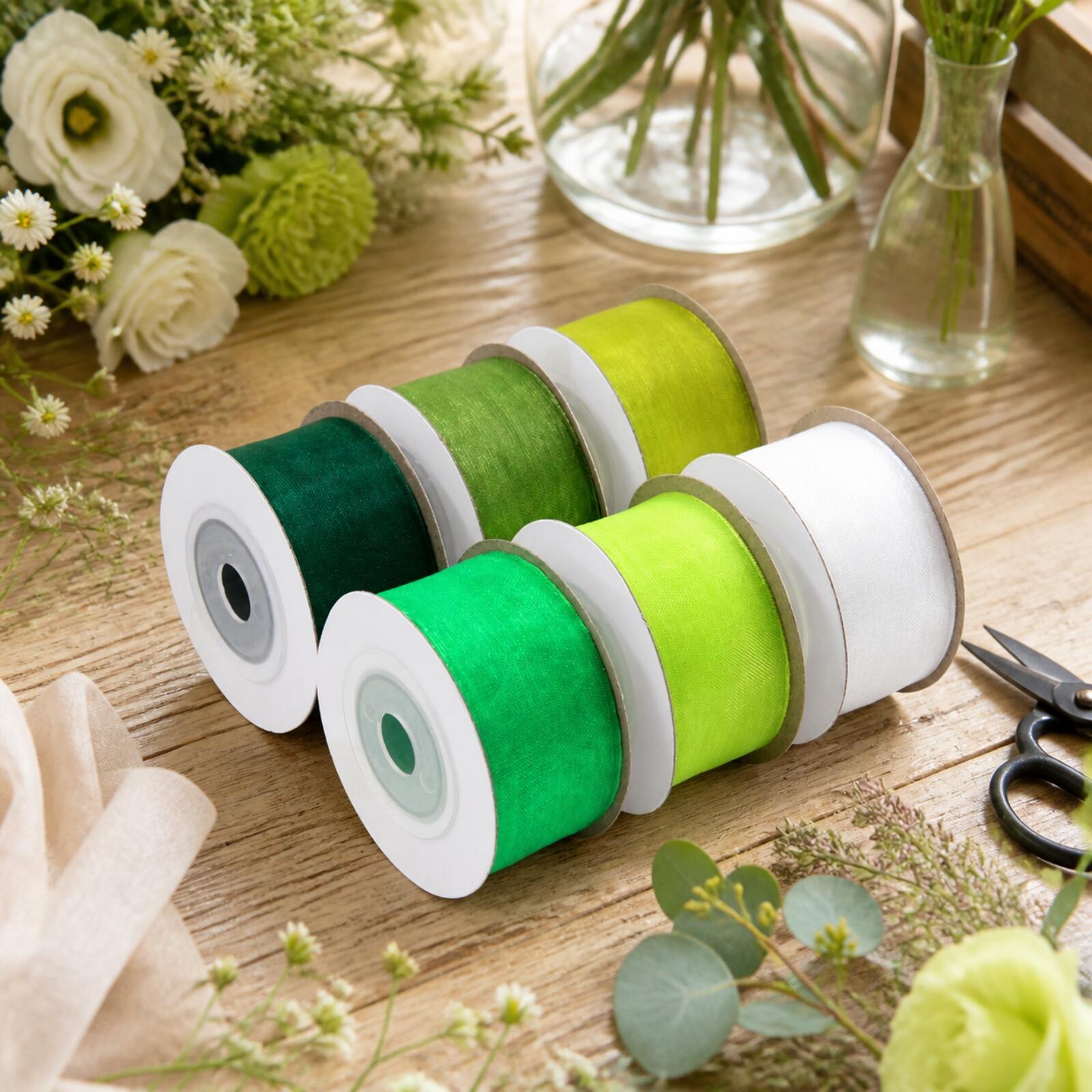 بكرة شريط زخرفي شفاف لتصميمات  - مراجعة Organza Ribbon Spool وسعره